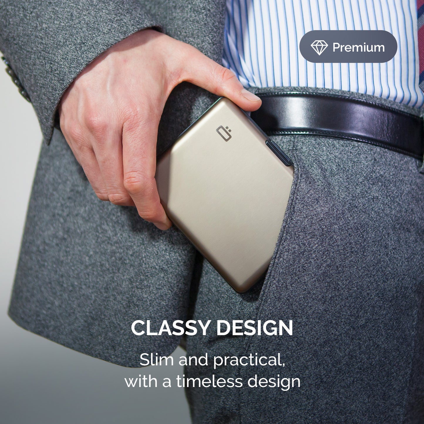 Carteira STOCKHOLM Large | Titanium