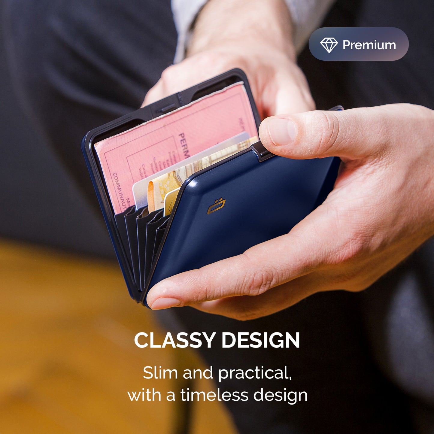 Carteira STOCKHOLM Large | Navy Blue