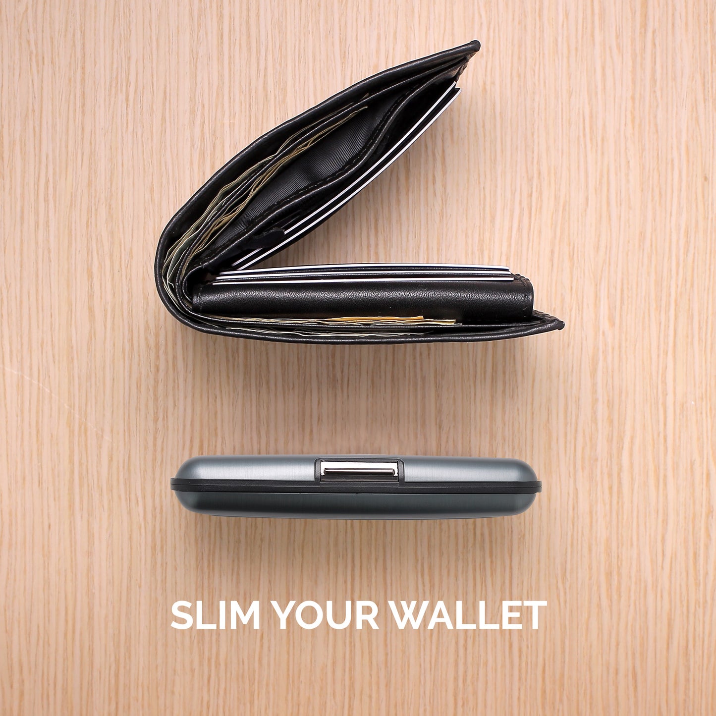 Porte-cartes STOCKHOLM Premium | Effet Sequoia