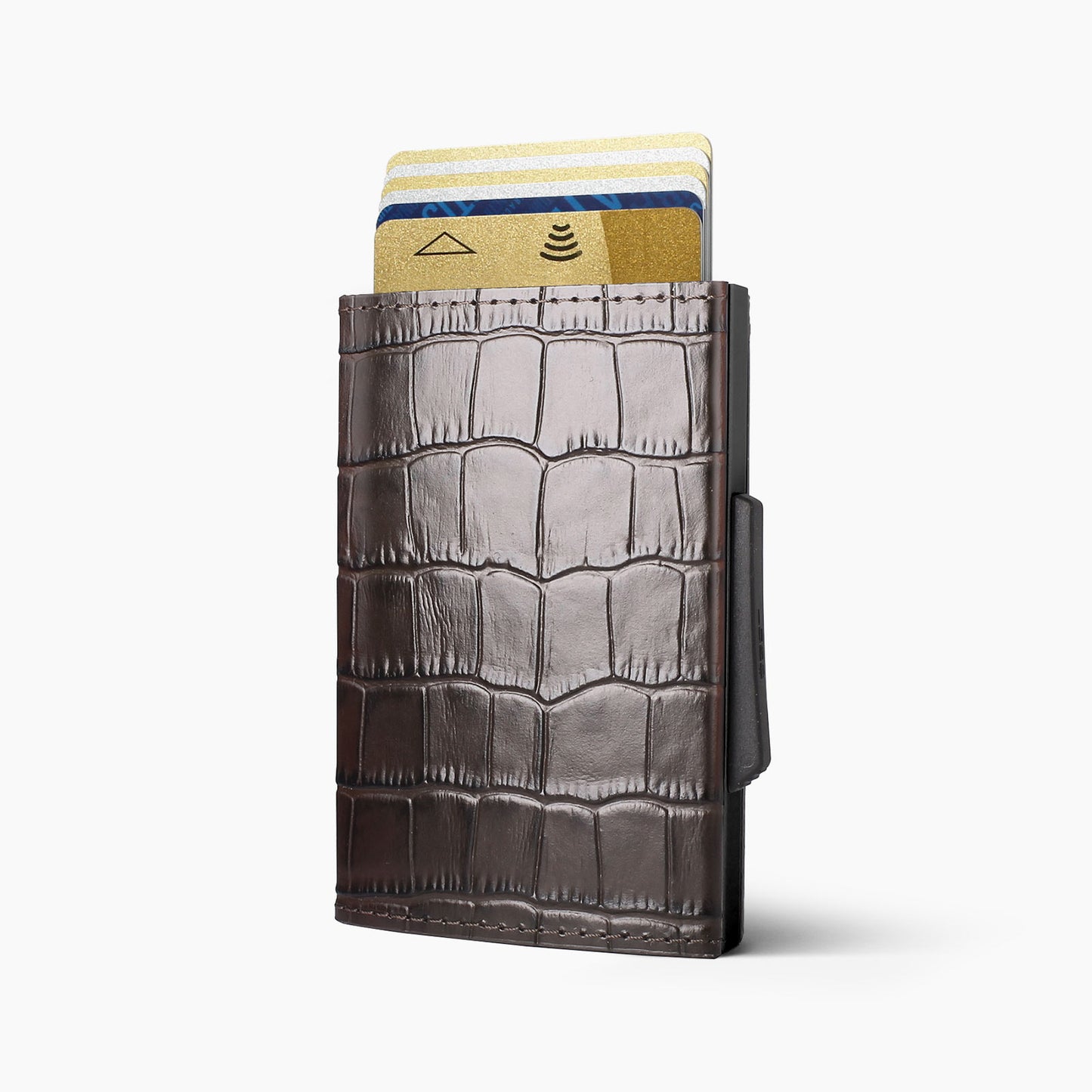 Porte-cartes automatique CASCADE SLIM | Croco