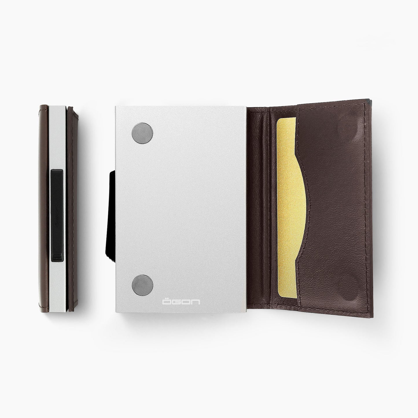 Porte-cartes automatique CASCADE SLIM | Brown
