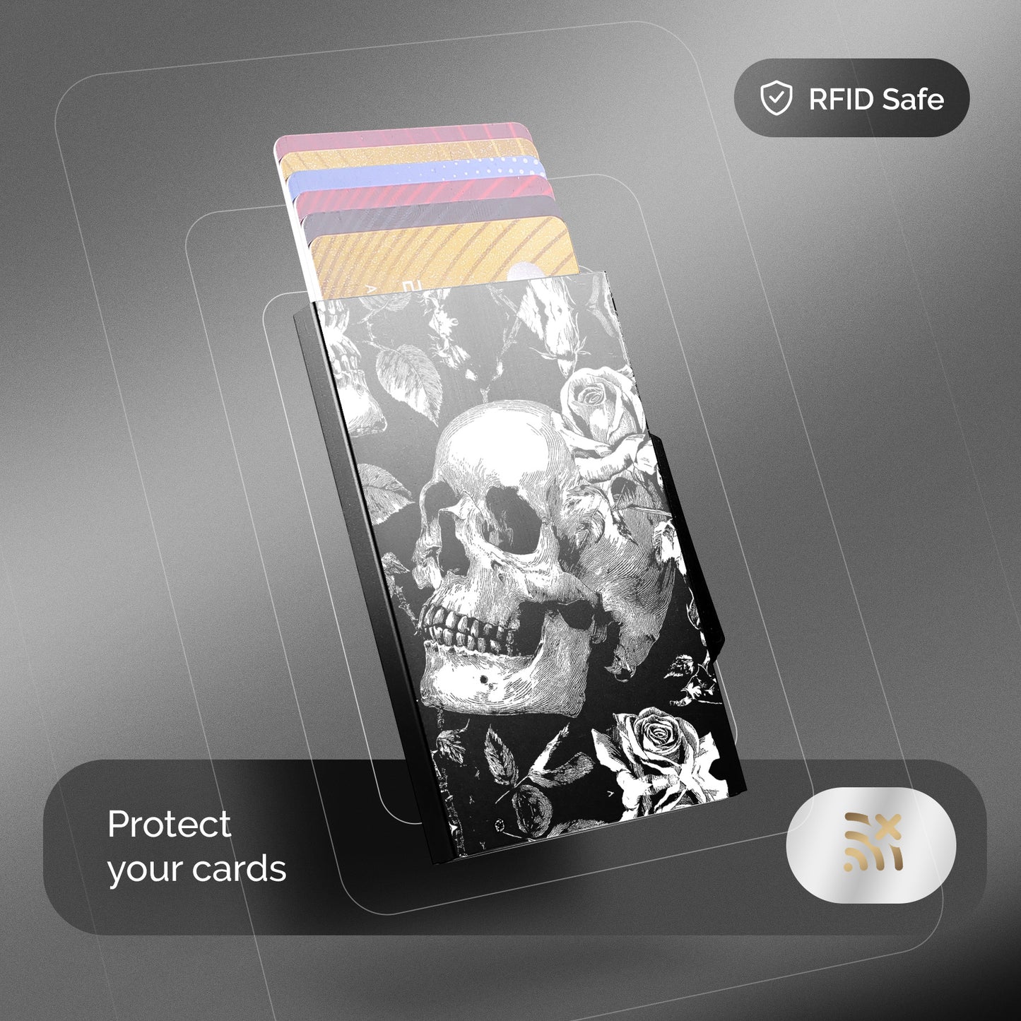 Porte-cartes automatique | Skull & Roses