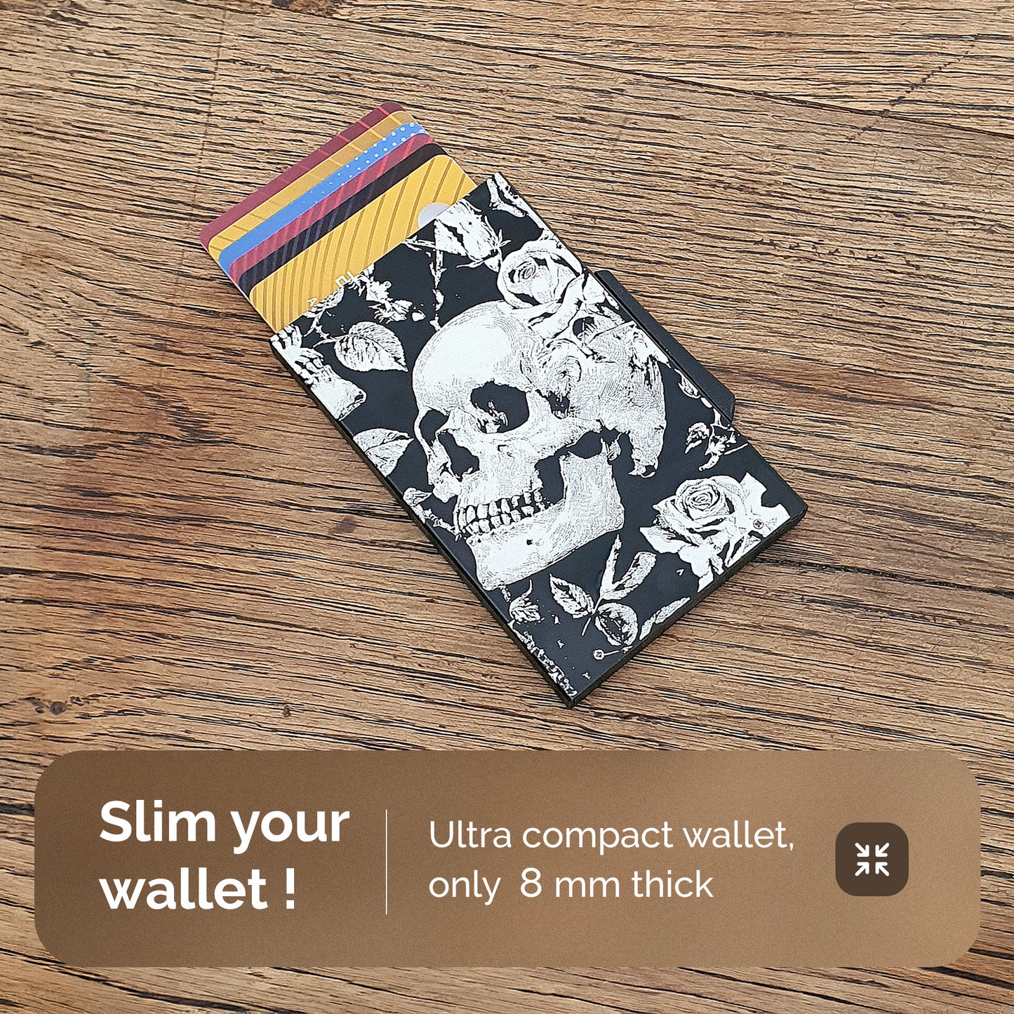 Porte-cartes automatique | Skull & Roses