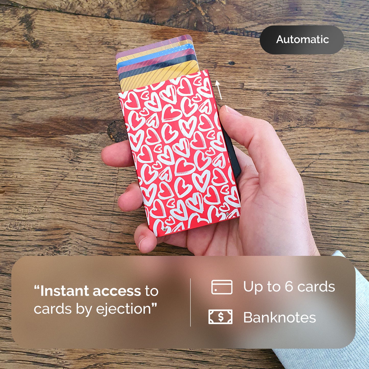 Porte-cartes automatique | Love Tag