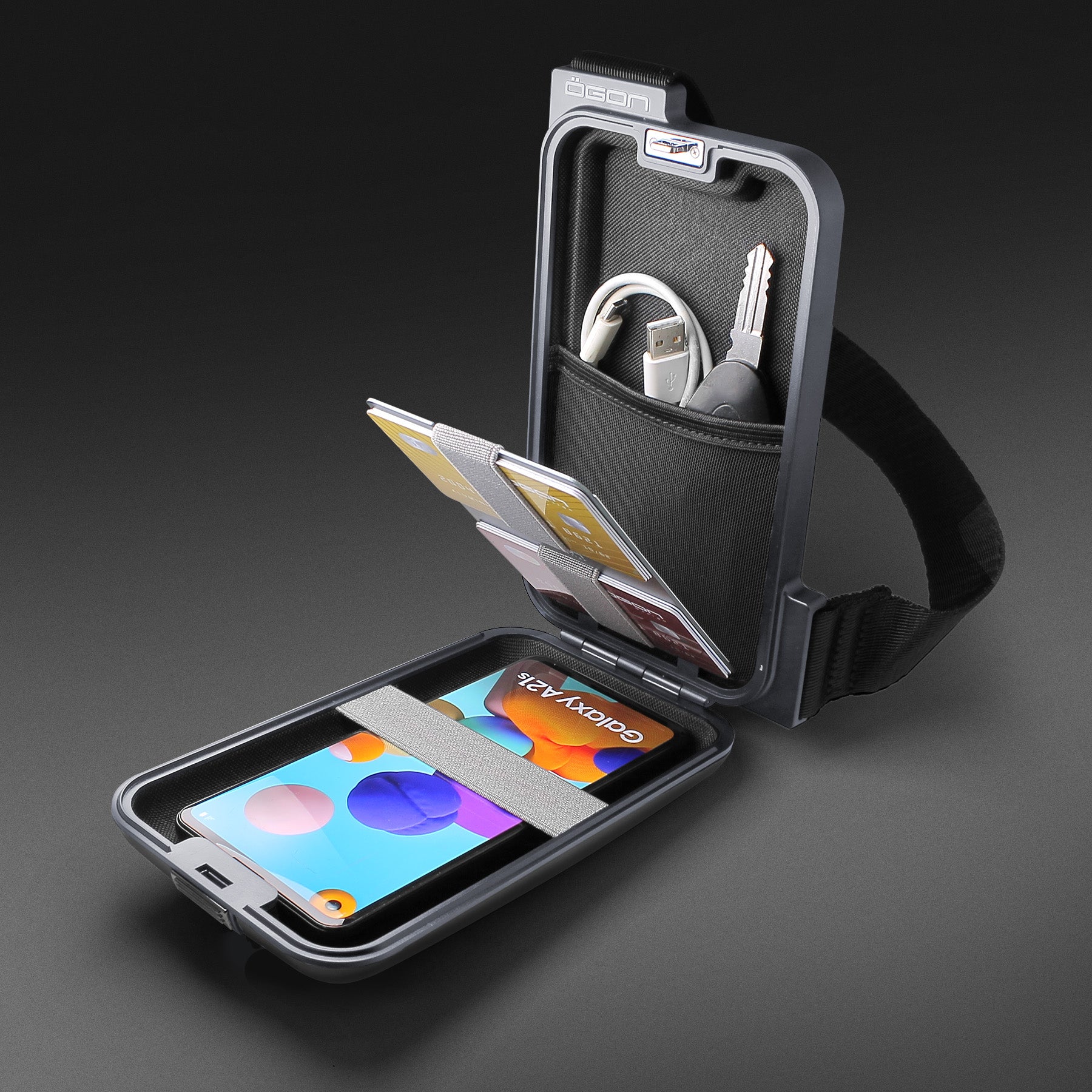 Phone Bag Ogon Design - Bleu Marine - Besace Et Portefeuille En Aluminium 3760127778028 Phone Bag Ogon Design - Bleu Marine - Besace Et Portefeuille En Aluminium 3760127778028