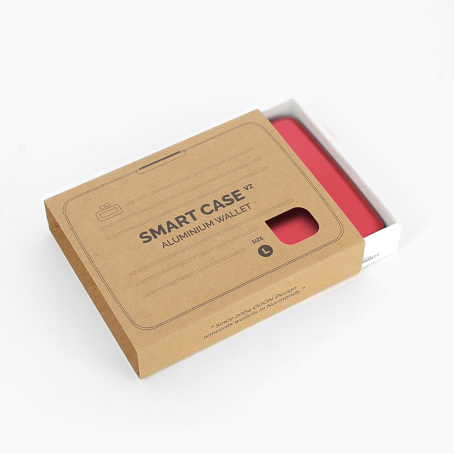 SMART CASE V2 LARGE | Red personalisiert
