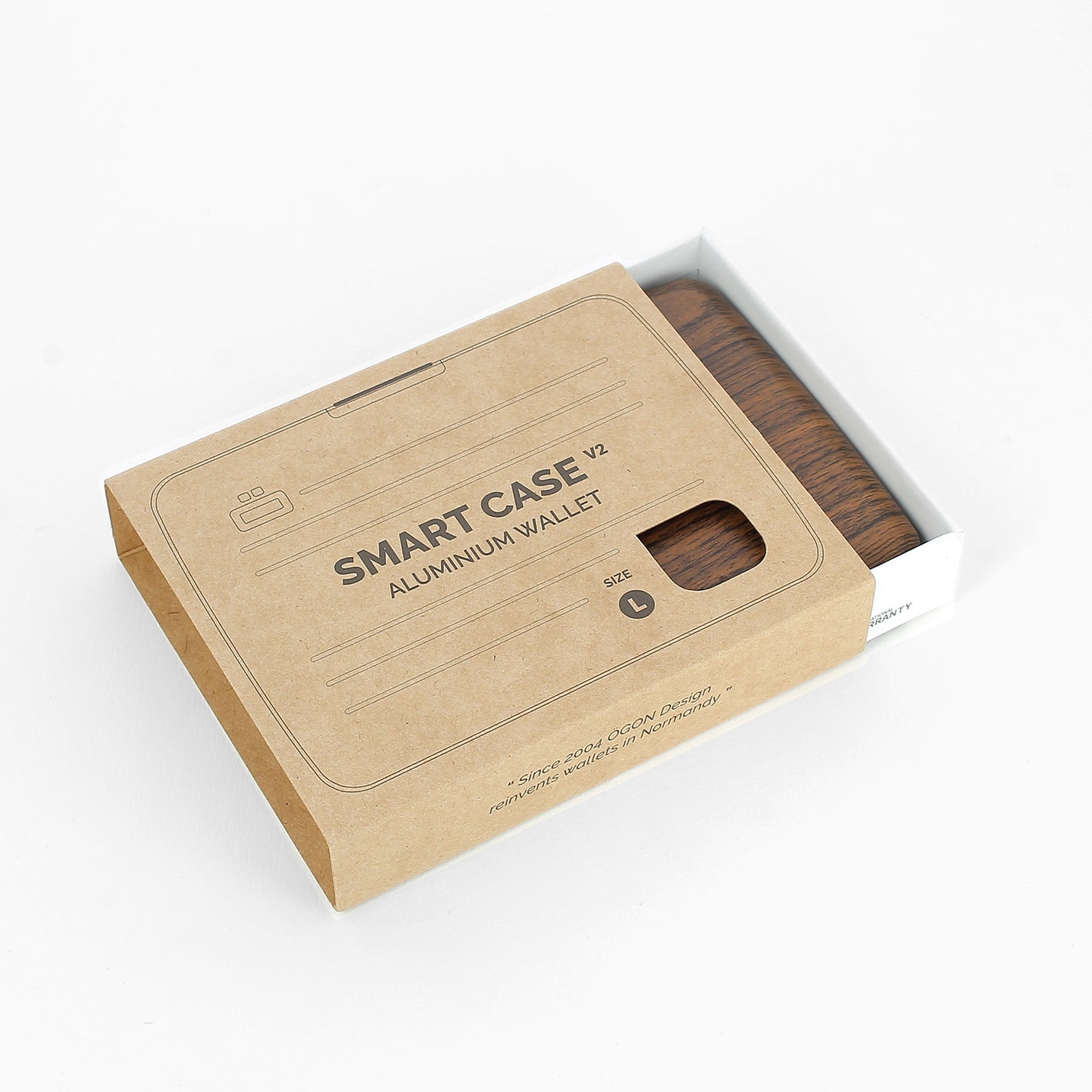 SMART CASE V2 LARGE | Imitação de Madeira Sequoia