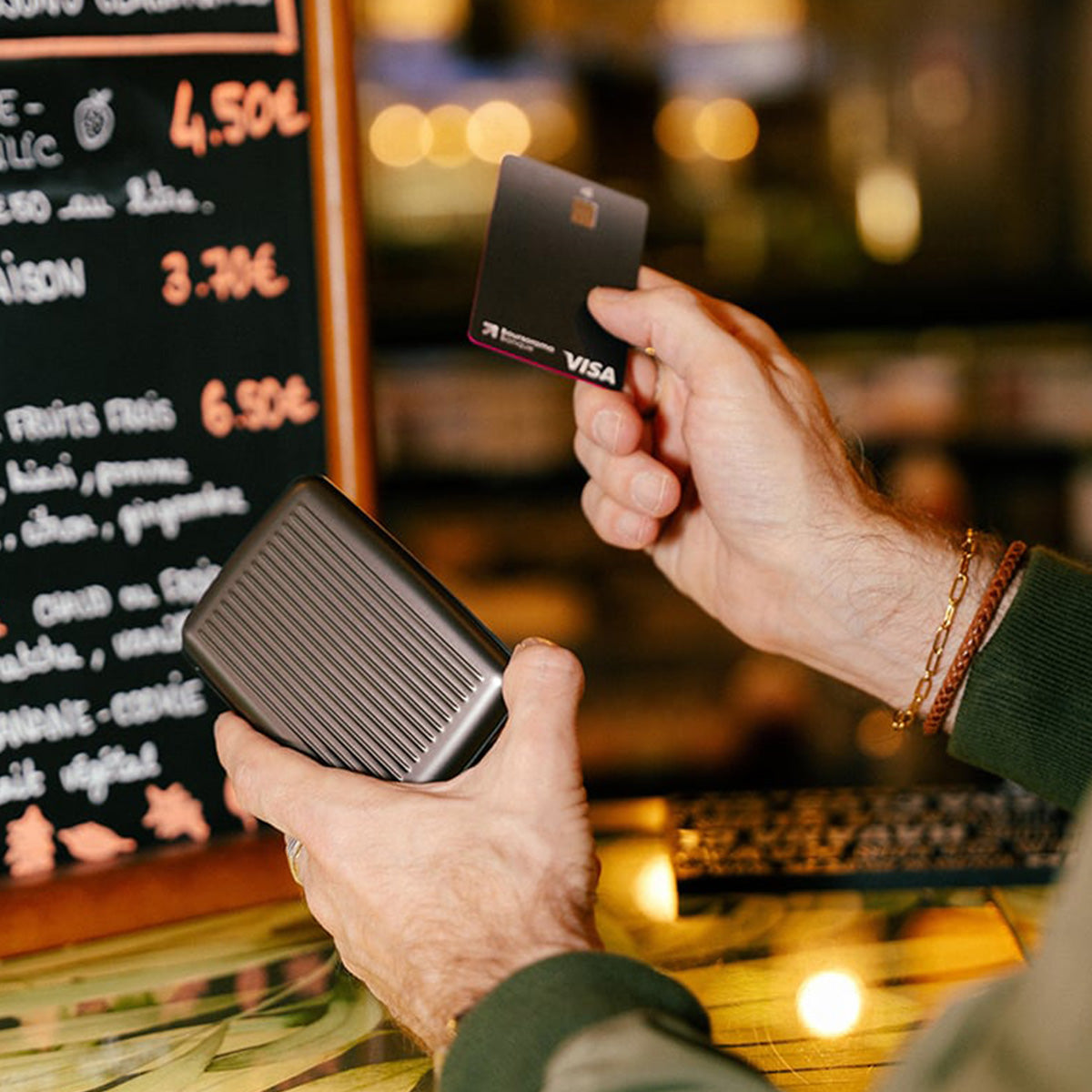 Kartenetui STOCKHOLM Premium | Titanium