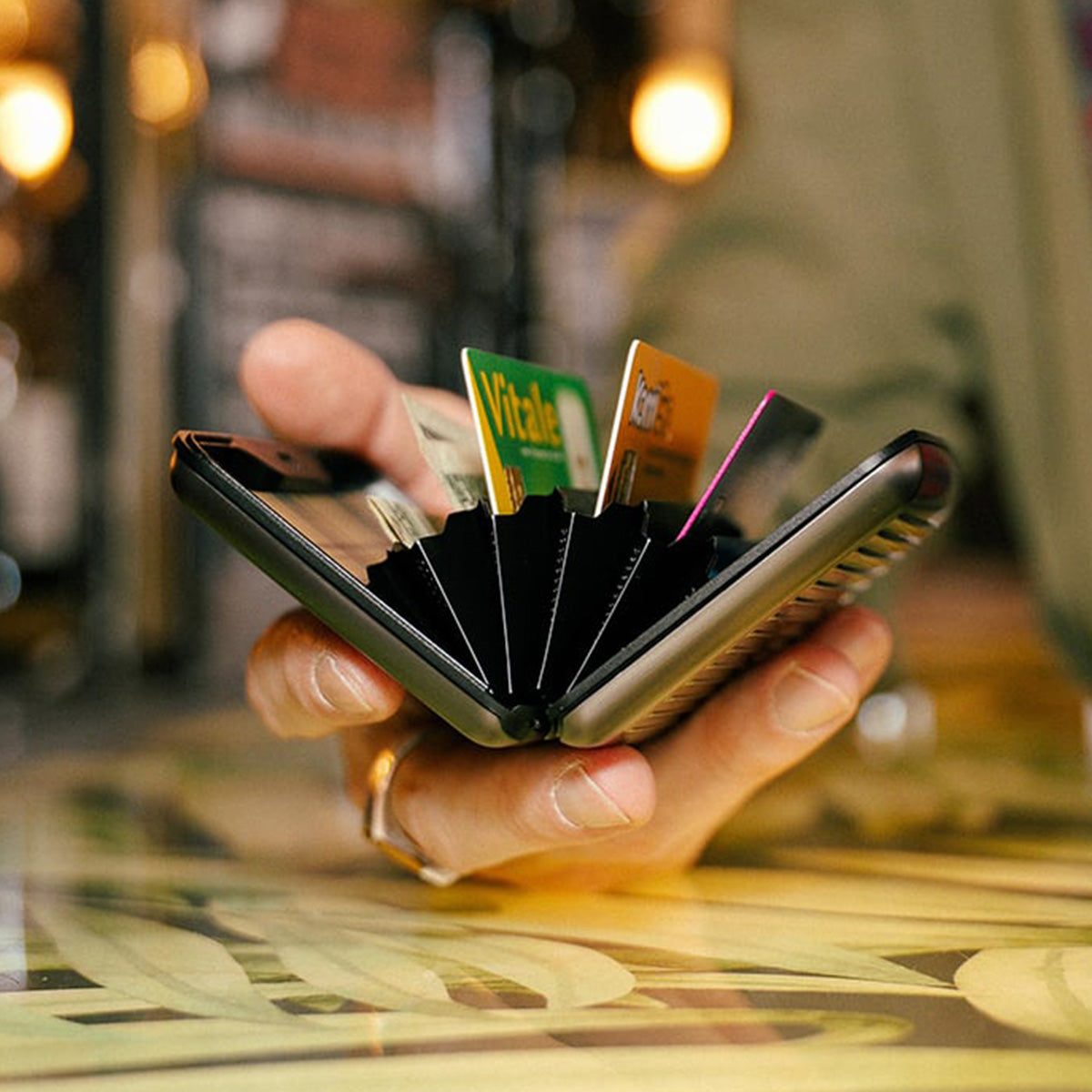 Kartenetui STOCKHOLM Premium | Titanium