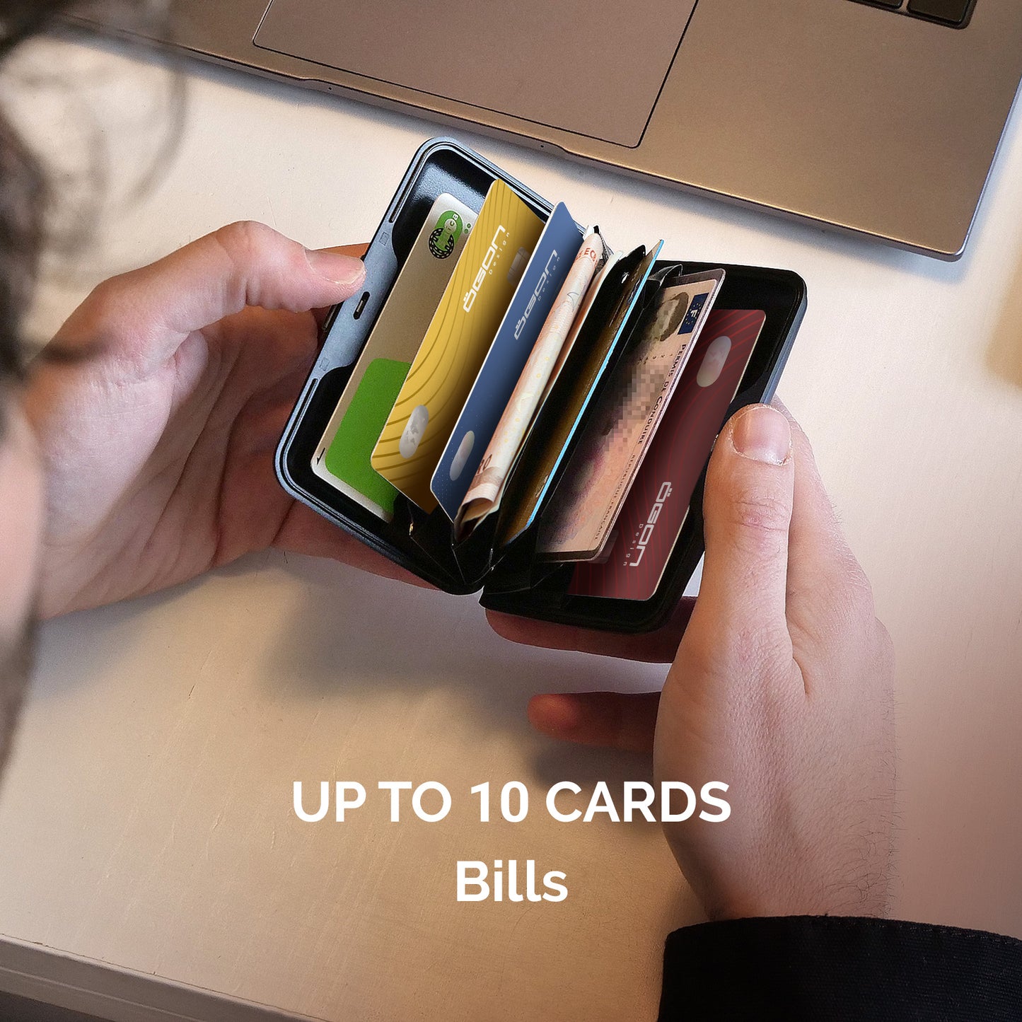 Porte-cartes STOCKHOLM Premium | Effet Carbone